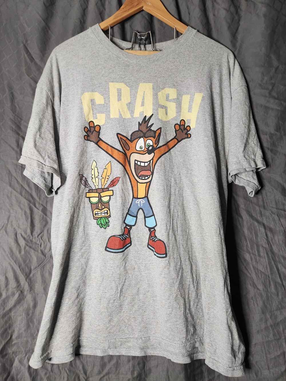 Crash Bandicoot Graphic Tee - Gray